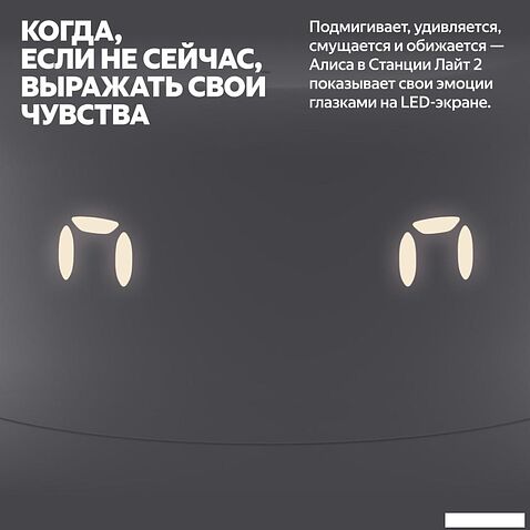 Умная колонка Яндекс Станция Лайт 2 (серый)