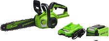 Аккумуляторная пила Greenworks G40CS30IIK4 2007807UB (с 1-им АКБ 4 Ач) Аккумуляторная пила Greenworks G40CS30IIK4 2007807UB (с 1-им АКБ 4 Ач)