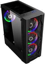 Корпус 1stPlayer DK D4 Black D4-BK-4R1