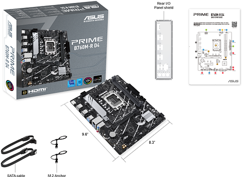 Материнская плата ASUS PRIME B760M-R D4