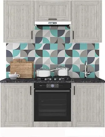 Шкаф напольный Горизонт Винтаж 50 (сосна серая)