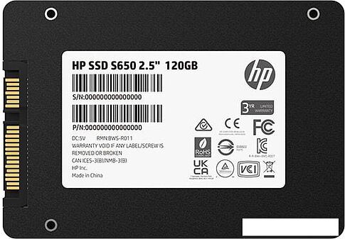 SSD HP S650 120GB 345M7AA