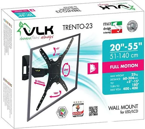 Кронштейн VLK TRENTO-23 (черный)