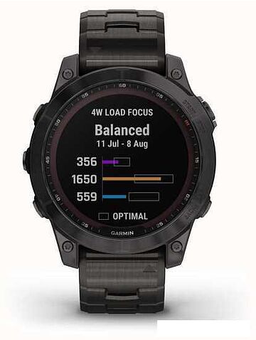 Умные часы Garmin Fenix 7 Sapphire Solar 47 мм (серый карбон/серый карбон титан)