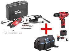 Wortex BD12151Li10029А3 (шуруповерт, гравер, 2 АКБ, кейс) Wortex BD12151Li10029А3 (шуруповерт, гравер, 2 АКБ, кейс)
