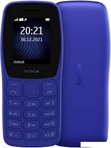 Кнопочный телефон Nokia 105 (2022) TA-1423 (синий)