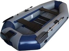 Моторно-гребная лодка Vivax К270Т с ковриком-сланью (без киля, серый/черный) Моторно-гребная лодка Vivax К270Т с ковриком-сланью (без киля, серый/черный)