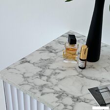 Комод Shtabe Royal 5073 эко (мрамор каррара/черный)