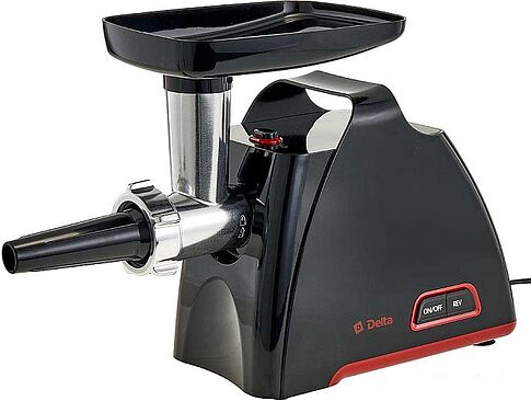 Мясорубка Delta DL-6104M (черный/красный)