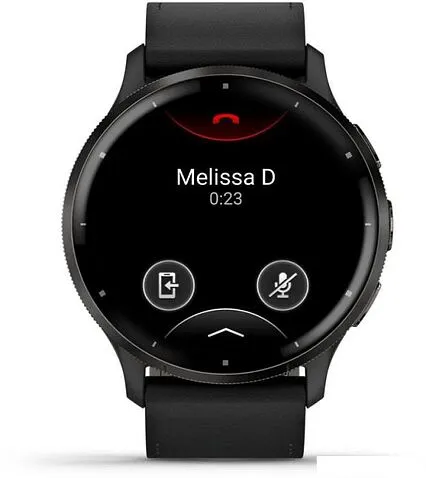 Умные часы Garmin Venu 3 (черный, с кожаным ремешком)