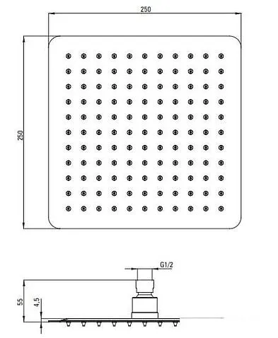 Душевая система  Deante Titanium NAC_D1HT