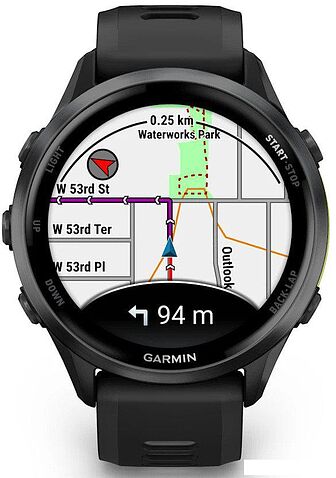 Умные часы Garmin Forerunner 970 47 мм (темно-серый/серый)
