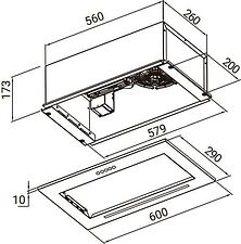 Кухонная вытяжка Weissgauff Integra 850 PB WH (белый)