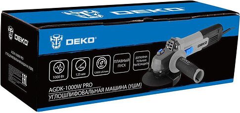 Угловая шлифмашина Deko AGDK-1000W PRO 084-1076