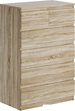 Комод Mio Tesoro Мальта 6 ящиков 80x121 2.05.02.100.3 (дуб сонома)