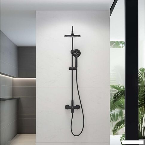 Душевая система  Aquatek Бетта AQ2160MB (черный матовый)