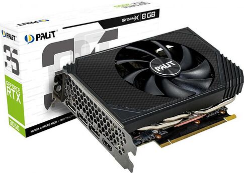 Видеокарта Palit GeForce RTX 3050 StormX 8G NE63050019P1-190AF