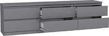 Тумба Mio Tesoro Кастор 6 ящиков 2.03.03.110.4 (серый)