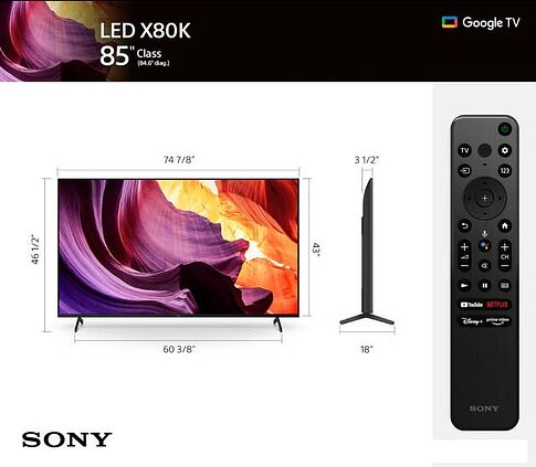 Телевизор Sony Bravia X80L KD-85X80L
