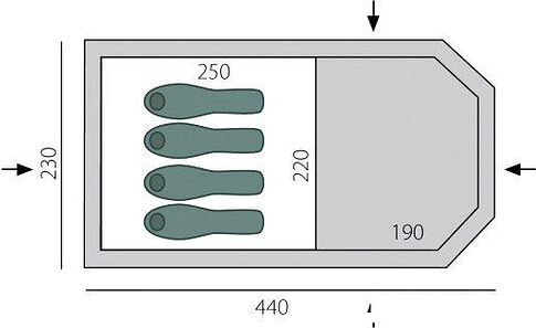 Кемпинговая палатка BTrace Osprey 4