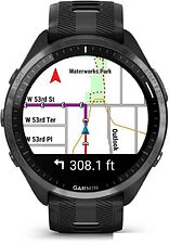 Умные часы Garmin Forerunner 965 (черный/серый)