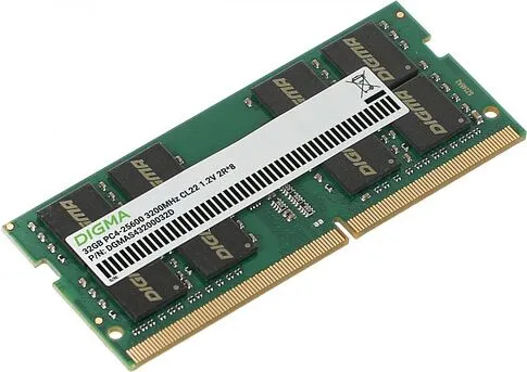 Оперативная память Digma 32ГБ DDR4 SODIMM 3200 МГц DGMAS43200032D