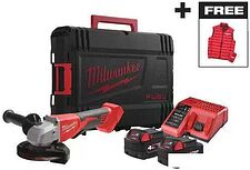 Угловая шлифмашина Milwaukee BLSAG125XPDMC-402X 4933499460 (с 2-мя АКБ, кейс)