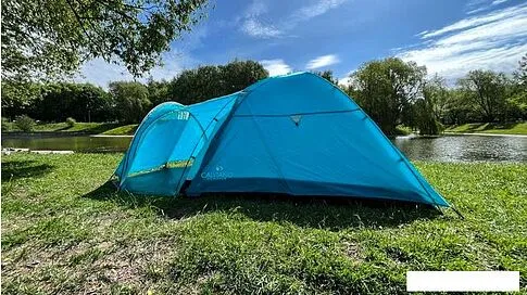 Треккинговая палатка Calviano Acamper Monsun 3 (бирюзовый)