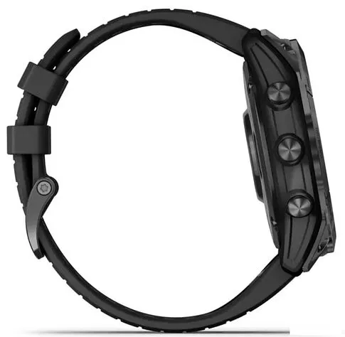 Умные часы Garmin Fenix 7X Pro Sapphire Solar (карбоново-серый титан/черный)