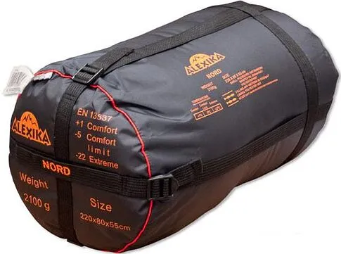Спальный мешок AlexikA Alexika Nord 220 (правая молния, оливковый)
