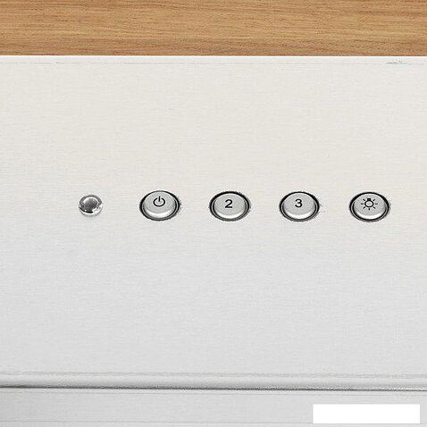 Кухонная вытяжка Elikor Фарм 90H-650-E3D (нержавеющая сталь/дуб неокрашенный)