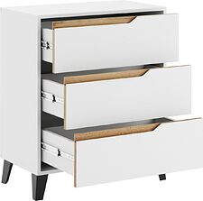 Комод ЭлиГард Eyva 3S (белый)