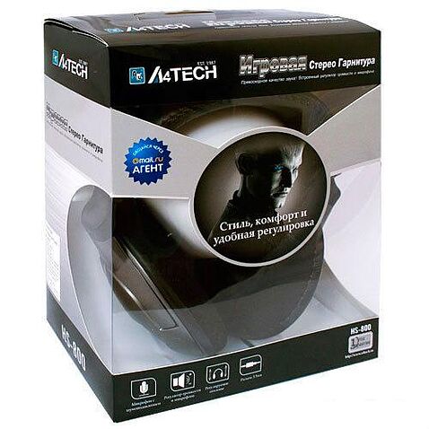 Наушники с микрофоном A4Tech HS-800