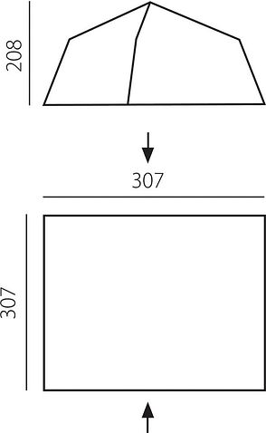 Кемпинговая палатка BTrace Rest (зеленый/серый)