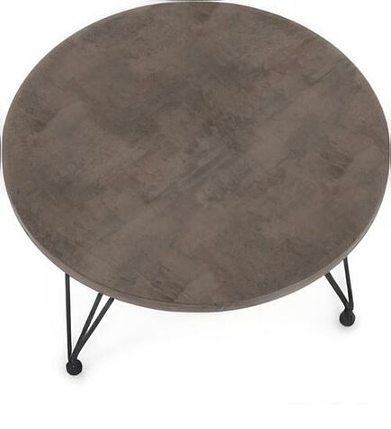 Журнальный столик Sheffilton SHT-CT29 (черный муар/хромикс бронза)