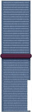 Умные часы Apple Watch Series 9 41 мм (алюминиевый корпус, серебристый/зимний синий, нейлоновый ремешок)