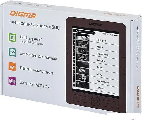 Электронная книга Digma e60C