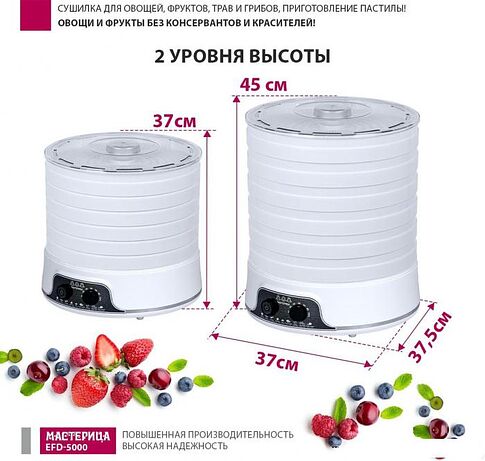 Сушилка для овощей и фруктов Мастерица EFD-5000