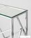 Консольный стол Stool Group Арт Деко 115x30 ECST-015 (прозрачное стекло/сталь серебристый)
