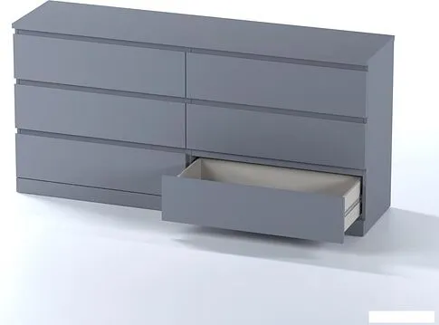 Комод Mio Tesoro Варма 6D (серый)