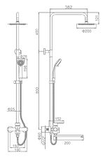 Душевая система Ledeme L72403-1