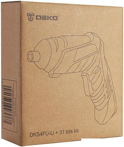 Электроотвертка Deko DKS4FU-Li SET 31 063-4151 (с 1-им АКБ, набор оснастки)