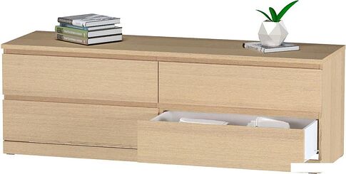 Комод Mio Tesoro Varma Prime 4D (дуб беленый)