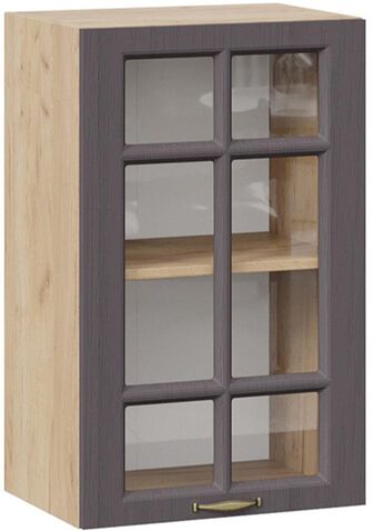 Шкаф навесной Трия Лина 1В45С (дуб крафт золотой/графит)