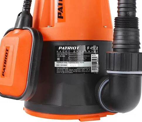Дренажный насос Patriot F 450 Z