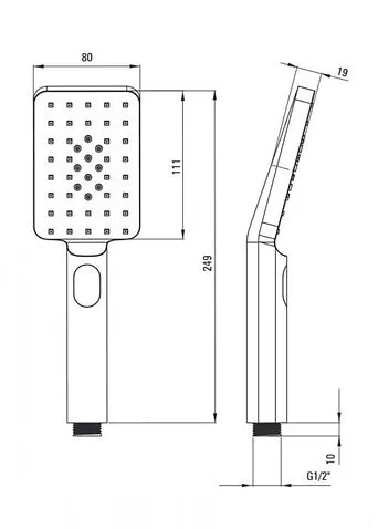 Душевая система  Deante Alpinia NAC N1AM