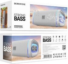 Беспроводная колонка Borofone BR32 (светло-серый) Беспроводная колонка Borofone BR32 (светло-серый)