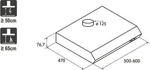 Кухонная вытяжка Jetair Senti SI/F/60 (PRF0023745A)