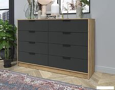 Комод Интерлиния Концепт КТ-К157 (антрацит/дуб золотой)