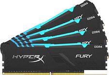 Оперативная память HyperX Fury RGB 4x16GB DDR4 PC4-24000 HX430C16FB4AK4/64 Оперативная память HyperX Fury RGB 4x16GB DDR4 PC4-24000 HX430C16FB4AK4/64